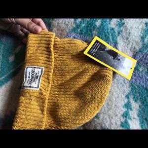 Yellow fisherman beanie